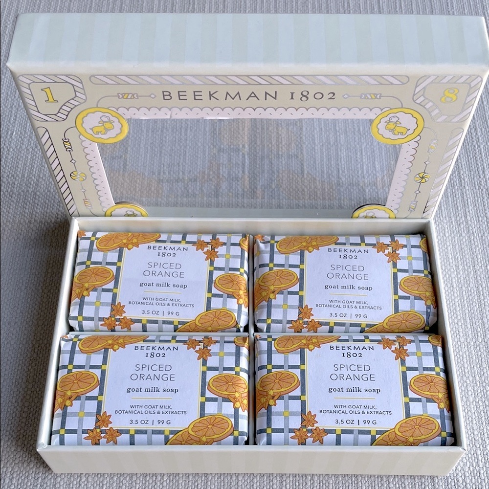 Beekman 1802 Spiced Orange limited edition Goat Milk Soap Set